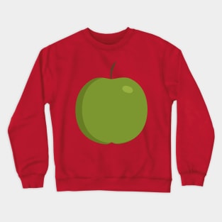 Green apple icon in flat design Crewneck Sweatshirt